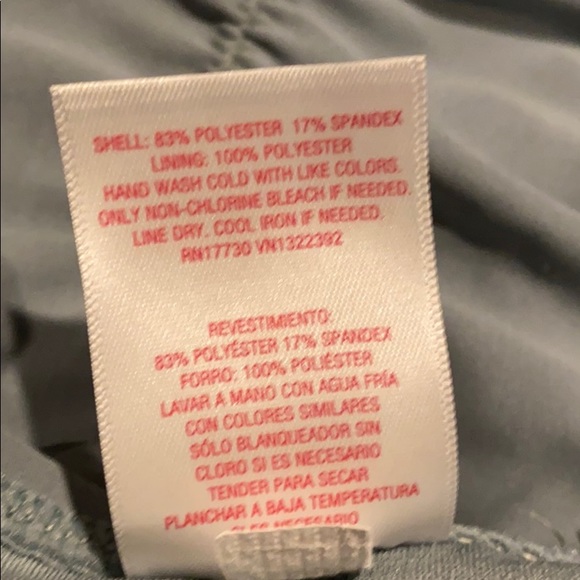 Juniors' Cheeky Bikini Bottom XL- Chambray Green - Picture 7 of 7